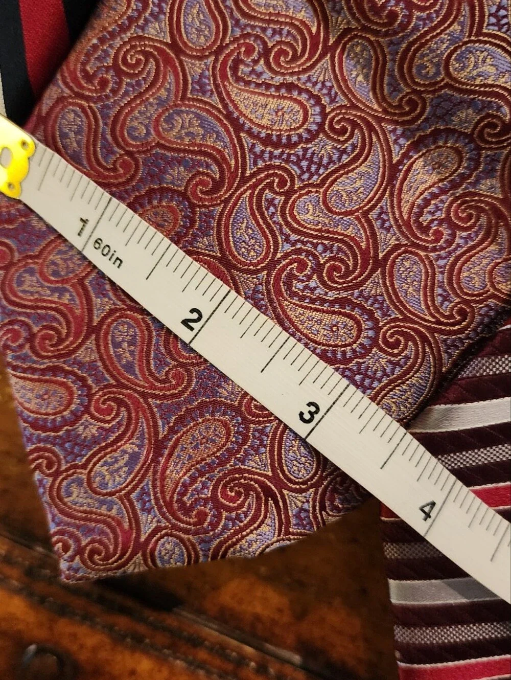 4pc Men's Tie Lot IZOD Ketch Material London Patrick James Silk Paisley Stripe